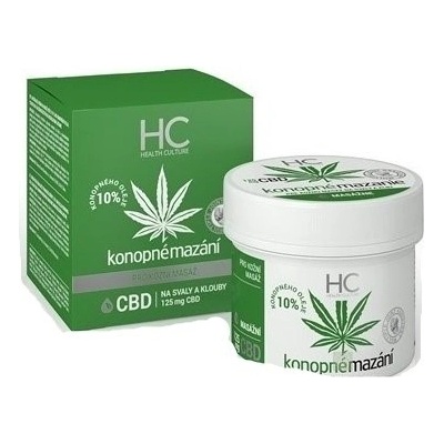 Health Culture Konopné mazanie 10% s CBD krém 125 ml