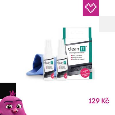 Clean IT čistící roztok na obrazovky s utěrkou CL 18 200 ml