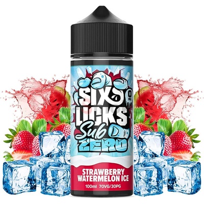 Six Licks Sub Zero Strawberry Watermelon Ice S & V 100 ml