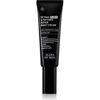 ALLIES OF SKIN 0.05% Retinal & Peptides ревитализиращ нощен крем 48ml