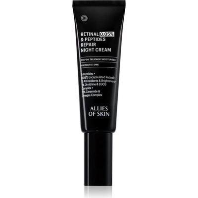 ALLIES OF SKIN 0.05% Retinal & Peptides ревитализиращ нощен крем 48ml