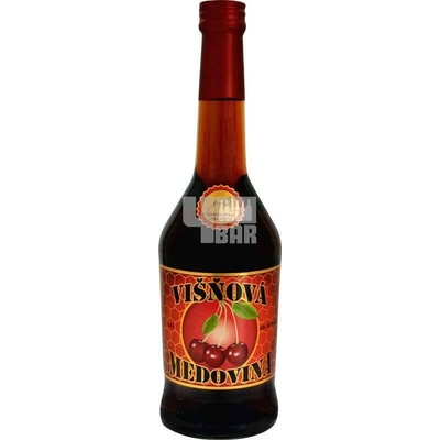 Křivoklátská dezertní medovina Višňová 18% 0,5 l (holá láhev)