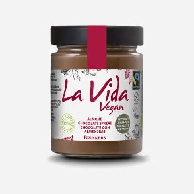 La Vida Vegan Čokoládová nátierka mandľová BIO 270 g
