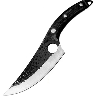 Izmael Kuchynský sekací nôž Okajama Čierna/Bez puzdra 14.5 cm