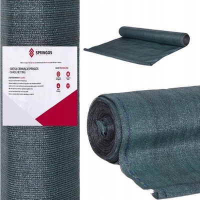 SPRINGOS Stínící tkanina 150cm x 50m, 65% zastínění, zelená SPRINGOS SN0021 SN0021-XG