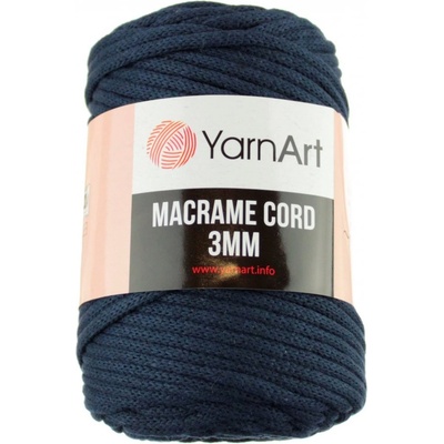 Macrame Cord 5 mm barva 786 modrá