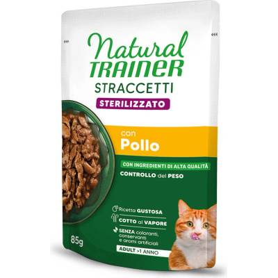 Natural Trainer Stracceti Adult Sterilized proužky v omáčce kuřecí 24 x 85 g