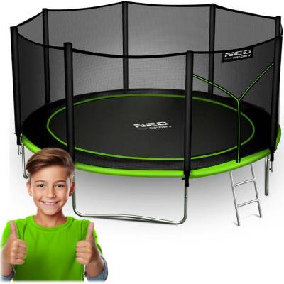 Neo-Sport 374 cm + venkovní ochranná síť + žebřík