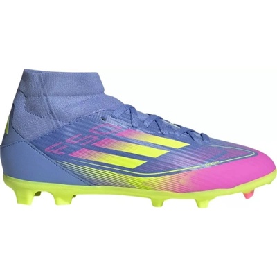 adidas F50 League Mid Jr FG/MG blue fusion/lucid lemon/lucid pink