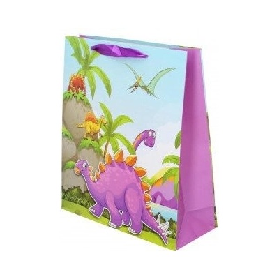 Dárková papírová taška Dino 18x24x8,5 cm