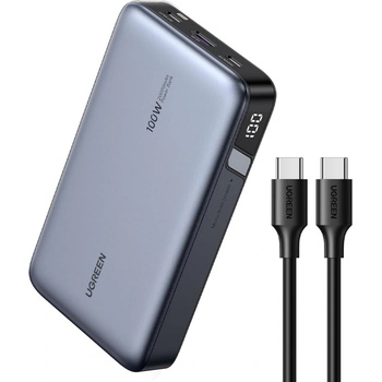 UGREEN Външна батерия UGREEN PB720, 20 000mAh, Fast Charge, 100W, Черен (PB720)