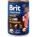 Konzervy pre psov Brit Premium by Nature Lamb with Buckwheat 400 g