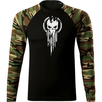 Image 1 of DRAGOWA FIT-T Тениска с дълъг ръкав Skull, woodland, 160 г/м2 (5635)