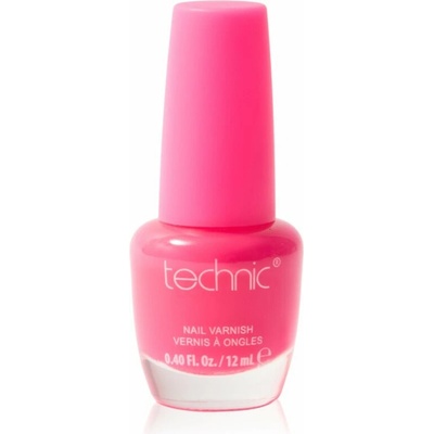 Technic Cosmetics Nail Varnish rychleschnoucí lak na nehty odstín Flamingo 12 ml