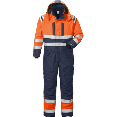 Fristads 8015 GTT výstražná Airtech zimná kombinéza fluorescenčná oranžová/námornícka modrá S