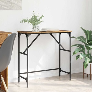 vidaXL Конзолна маса Старо дърво 75 x 32 x 75 см Инженерна дървесина (882208)