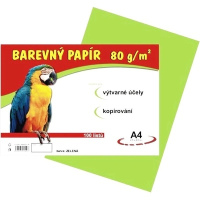 Barevný papír A4 100/80 g zelený Stepa s.r.o. – Hledejceny.cz