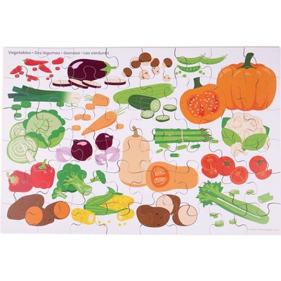 Bigjigs Toys podlahové puzzle zelenina