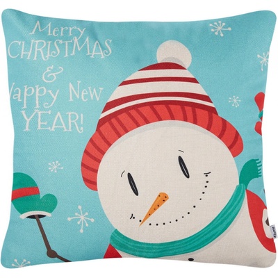 4Home Vianočná Happy Snowman 45 x 45 cm