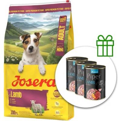 Josera Dog Mini Adult Lamb 10 кг + 3 консерви безплатно
