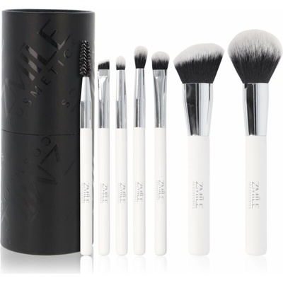 ZMILE COSMETICS Your Utensilo Brushes štetec na púder 1 ks + štetec na make-up 1 ks + kefka na mihalnice a obočie 1 ks + štetec na očné tiene 3 ks + šikmý štetec na očné tiene 1 ks