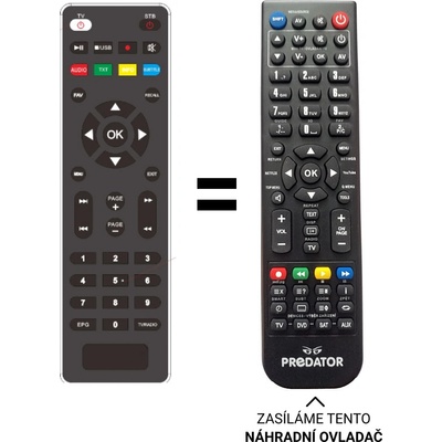 Dálkový ovladač Predátor TESLA TE-300, TE-301, TE-302