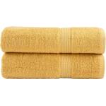 vidaXL Premium Shower Towels 2pcs Gold 70x140cm 600gsm 100% Cotton - Untranslated (137284)