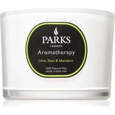 Parks London Aromatherapy Lime, Basil & Mandarin ароматна свещ 80 гр