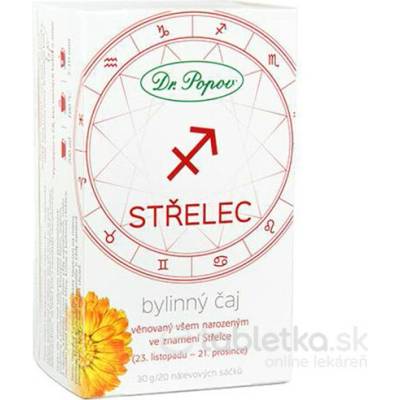 Dr. Popov Bylinný čaj STRELEC 20 x 1,5 g