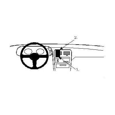 Brodit ProClip montážna konzola na palubnú dosku pre Nissan 300 ZX 90-96, 852053