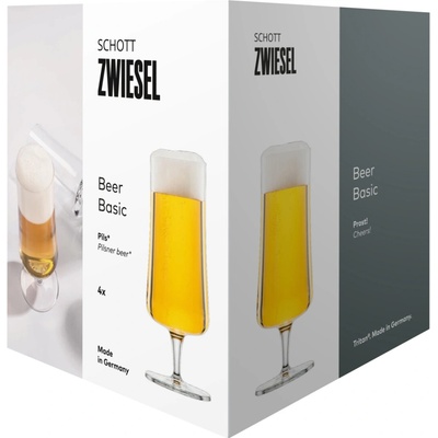 Zwiesel Sklenice Schott BEER BASIC Pivo na stopce 130006 4 x 405 ml