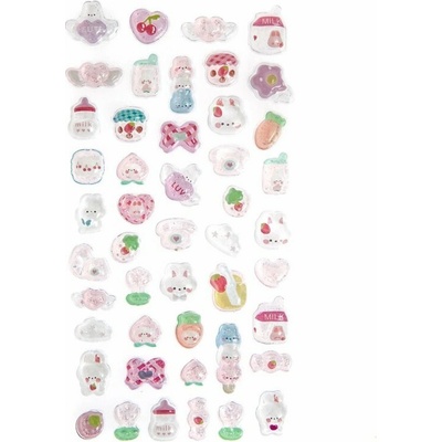 DP Craft Samolepky Candy Drops 47ks růžové