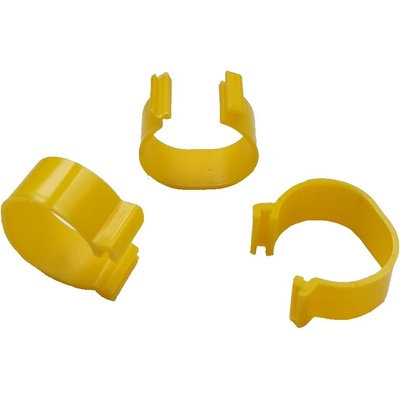 GAUN 14251 Zámkový kroužek na slepice a kachny 16 mm, 100 ks žlutá