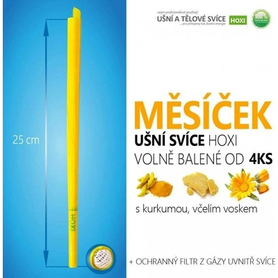 HOXI Ušní svíce s MĚSÍČKEM volně balené