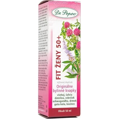 Dr.Popov Kapky bylinné Fit ženy 50+ 50 ml