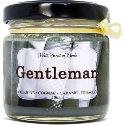 With Scent of Books Ароматна свещ - Gentleman, 106 ml (GENTLEMAN 106 ml)