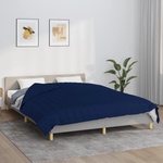 vidaXL Утежнено одеяло синьо 220x235 см 15 кг плат (350747)