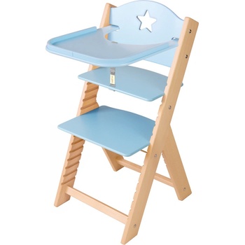 Sedees Rostoucí židlička 2v1 modrá s hvězdičkou