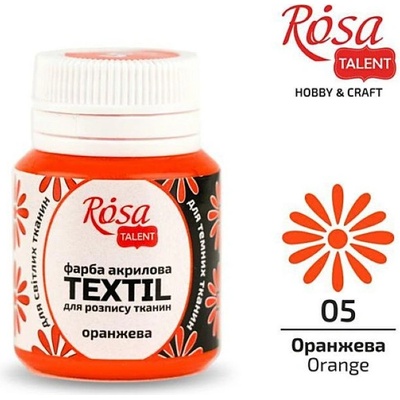 Rosa Talent farba na textil 20 ml 05 orange