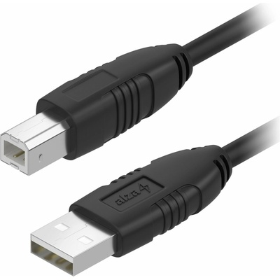 AlzaPower APW-CBUAB500B LinkCore USB-A to USB-B, 5m, černý