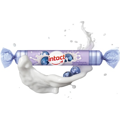 Intact hroznový cukr s vitaminem C Borůvka s jogurtem 40 g