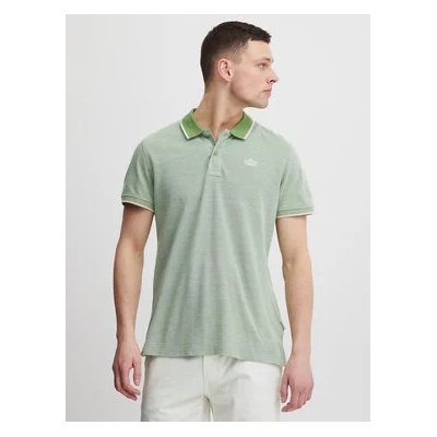 BLEND Тениска с яка и копчета 20715192 Зелен Regular Fit (20715192)