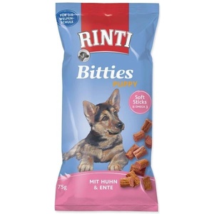 RINTI Лакомство Rinti Bitties Puppy пиле и патица 75g (394-91304)