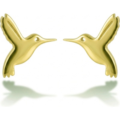 Emily Westwood Originálne pozlátené náušnice Kolibrík EWE260590G