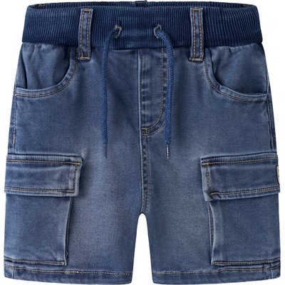 NAME IT Детски къси панталони Name it Kid's Ben Baggy Denim Shorts - Denim Blue - размер 128 (EU) (701-4715-0119)