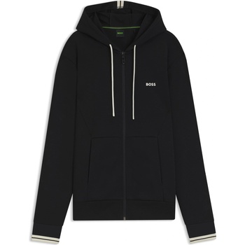 HUGO BOSS Суичър Boss Men's Zip Hoodie Advanced Stretch - Black