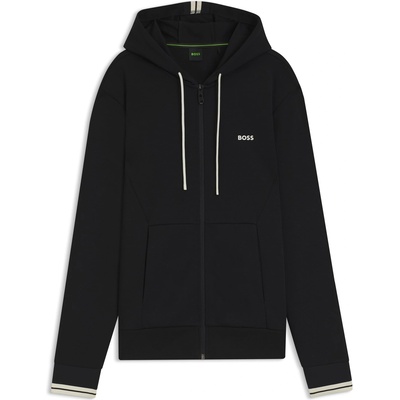HUGO BOSS Суичър Boss Men's Zip Hoodie Advanced Stretch - Black