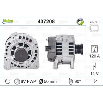 VALEO Alternátor 437208