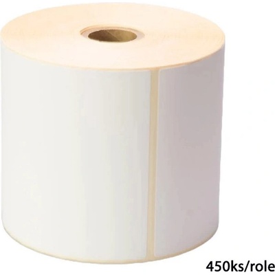 Samolepící termoetikety 105 x148 mm bílé, návin 450ks, dutinka kotoučku 40mm