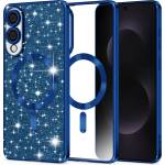 Techsuit - Луксозен блясък MagSafe - Samsung Galaxy S25 Edge - Deep Blue (KF2346865)
